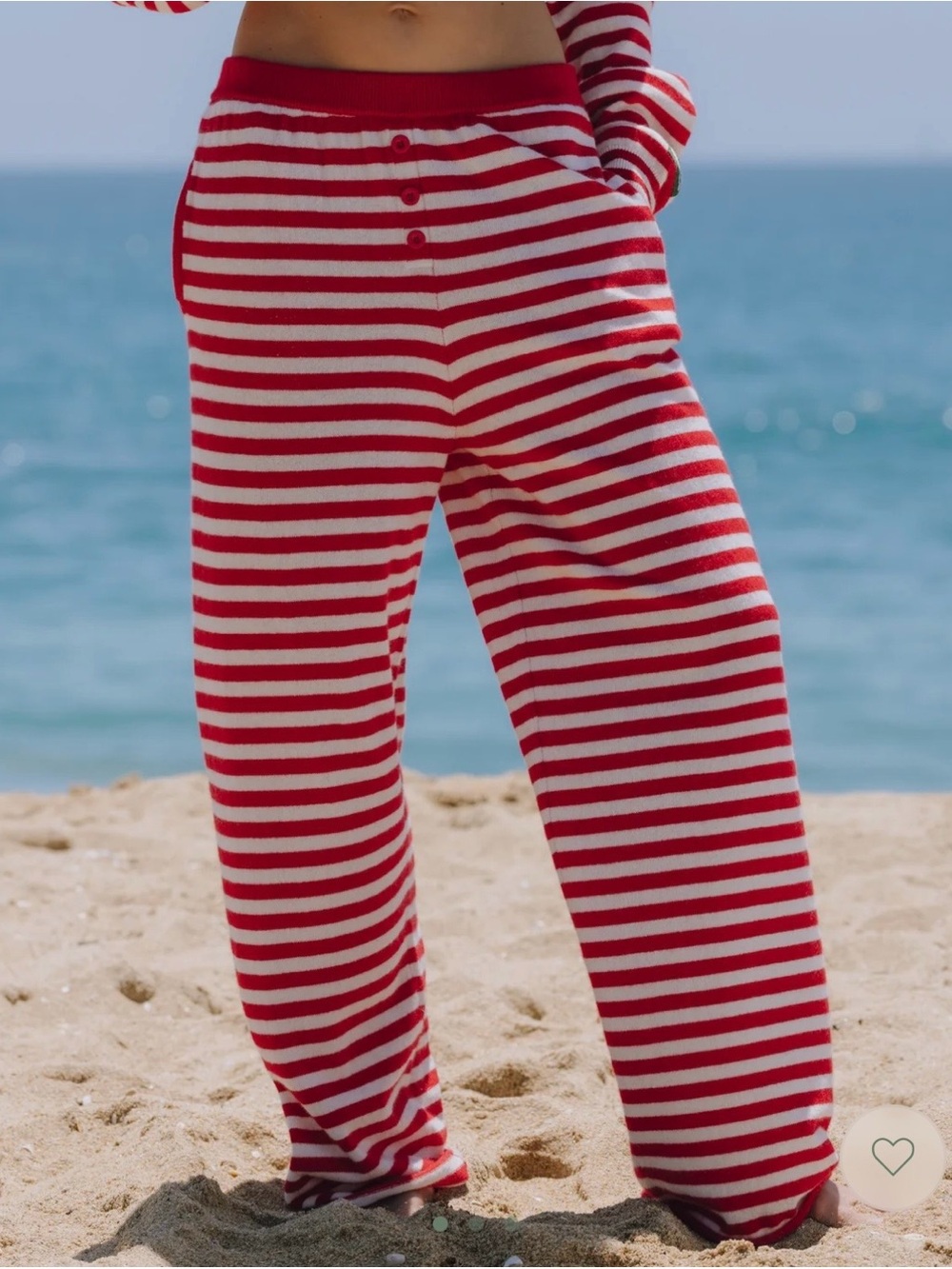 Daily Drills Cashmere Resort Pants - Red & White Striped